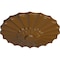 Ekena Millwork Shakuras Ceiling Medallion (Fits Canopies up to 1 3/8"), Hand-Painted Smokey Topaz, 9"OD x 1 3/8"P CM09SHSTF - alternate 3